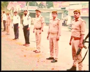 Flowers Showered On Police