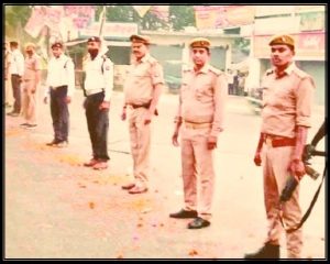 Flowers Showered On Police