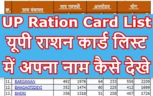 UP Ration Card List