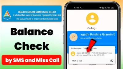 Pragathi Krishna Gramin Bank Balance Check Number