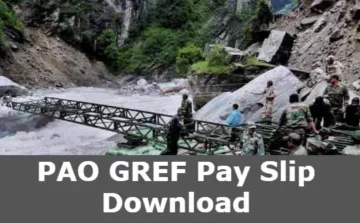 PAO GREF Pay Slip Download