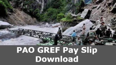 PAO GREF Pay Slip Download