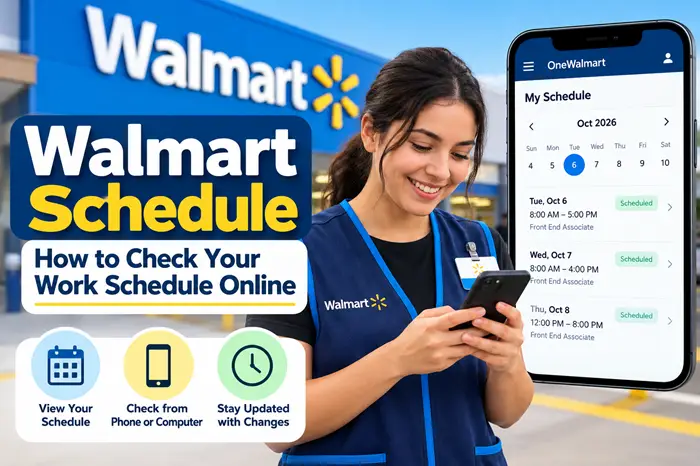 Walmart Schedule: How to Check Your Work Schedule Online 1 Walmart Work Schedule Online Guide